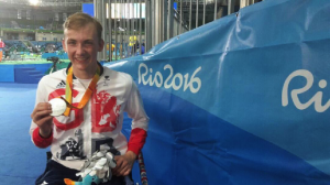 Piers Gilliver with his Rio 2016 Silver Medal