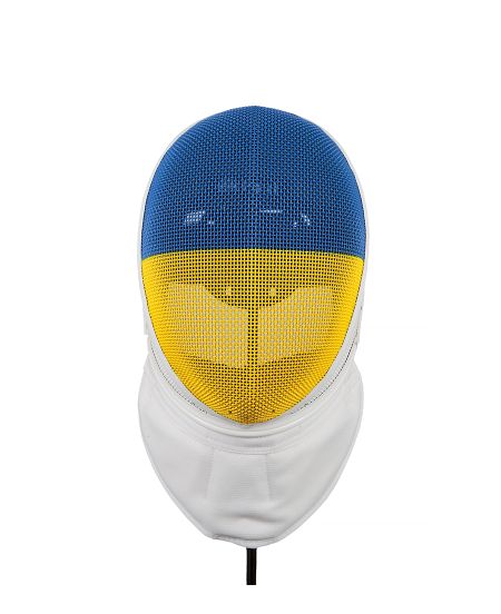 X-Change FIE Epee Mask With UKR Flag Design 