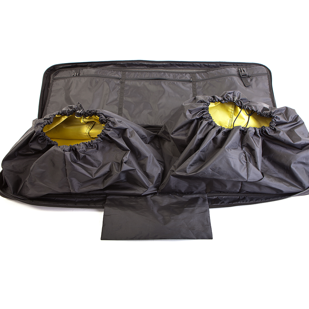 Two Large drawstring compartments 