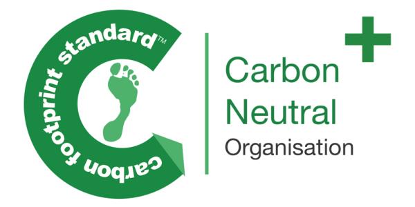 We are officially a carbon neutral company.