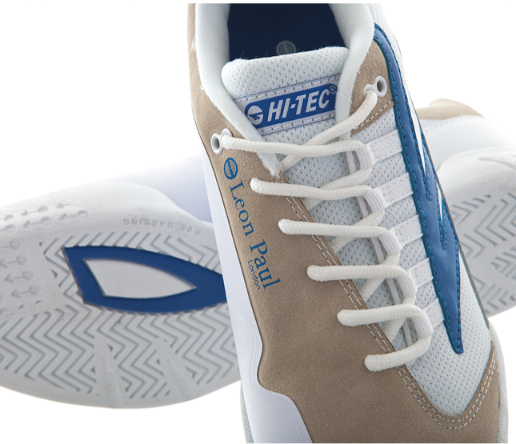Suede upper for durability in the toe area